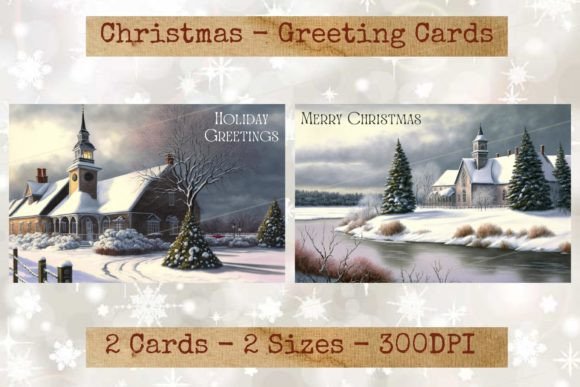 Download Vintage Holiday Season Greeting Cards 03 - Holiday Collection