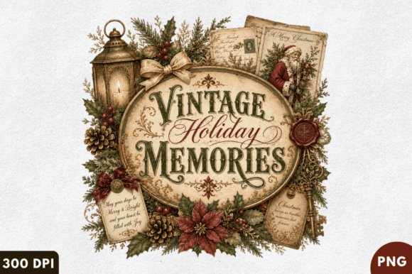Download Vintage Holiday Memories Rustic Christma - Rustic Collection